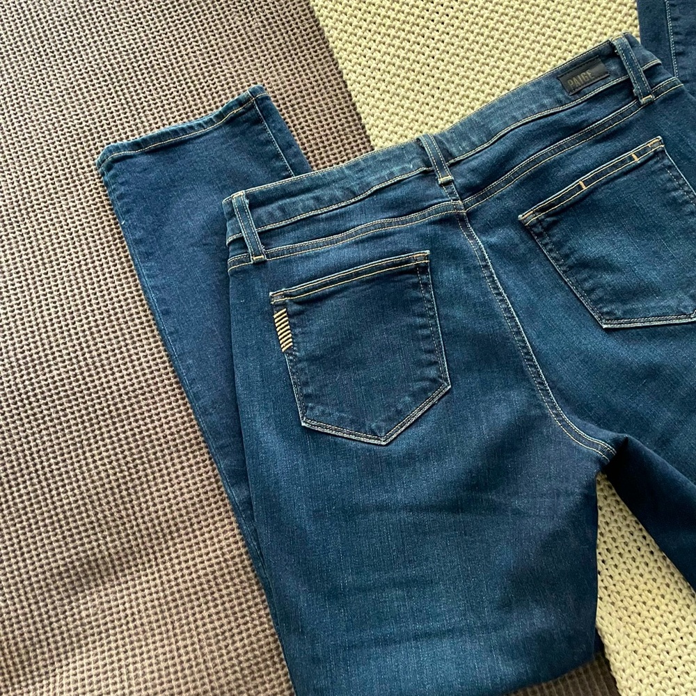 PAIGE Denim Straight Leg Jeans - Brigitte Enchant, Size 29